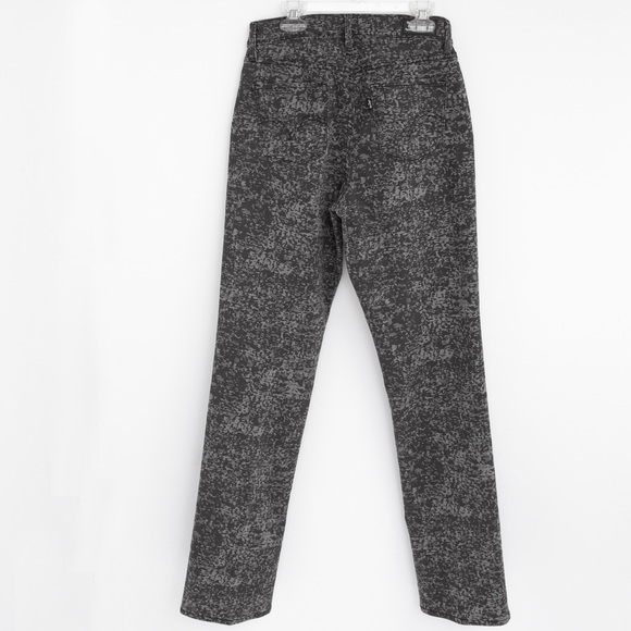 Levis Perfectly Slimming 512 pattern straight leg statement jean charcoal gray 4 - Picture 3 of 10